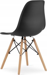 Leobert Zestaw stół okrągły TODI 60 biały + 2 krzesła OSAKA czarne 7