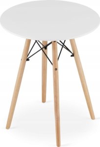 Leobert Zestaw stół okrągły TODI 60 biały + 2 krzesła OSAKA czarne 10