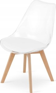 Leobert Krzesło MARK - przezroczyste / nogi naturalne x 3 4