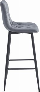 Leobert Hoker NADO - ciemny szary aksamit / nogi czarne x 1 3