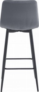 Leobert Hoker NADO - ciemny szary aksamit / nogi czarne x 1 4