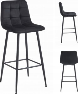 Leobert Hoker ARCETO - czarny aksamit / nogi czarne x 1 6