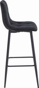 Leobert Hoker NADO - czarny aksamit / nogi czarne x 1 3