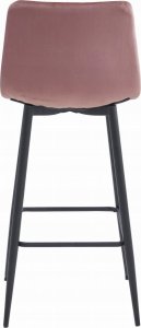 Leobert Hoker ARCETO - aksamit ciemny róż / nogi czarne x 1 4