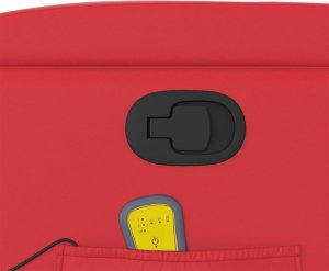 vidaXL Podnoszony fotel masujący, rozkładany, czerwony 11