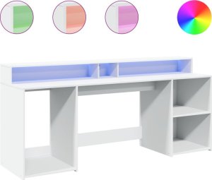 Biurko vidaXL Białe 200 cm x 55 cm 2