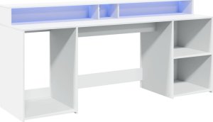 Biurko vidaXL Białe 200 cm x 55 cm 3