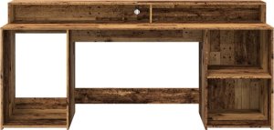 Biurko vidaXL Brązowe 200 cm x 55 cm 6