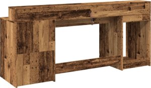 Biurko vidaXL Brązowe 200 cm x 55 cm 8