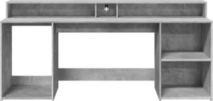 Biurko vidaXL Szare 200 cm x 55 cm 6