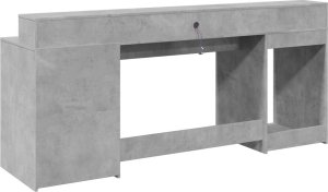 Biurko vidaXL Szare 200 cm x 55 cm 8