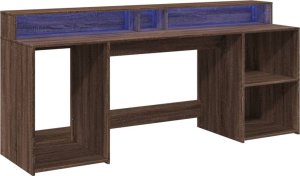 Biurko vidaXL Brązowe 200 cm x 55 cm 3