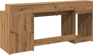Biurko vidaXL Dąb Artisan 200 cm x 55 cm 8