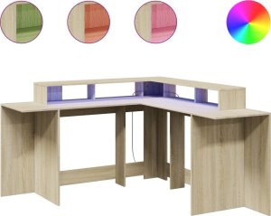 Biurko vidaXL Dąb Sonoma 152 cm x 152 cm 2