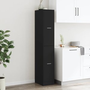 vidaXL Szafka apteczna, czarna, 30x41x174,5cm 4