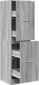 vidaXL Szafka apteczna,szary dąb sonoma, 40x41x144,5 cm 2