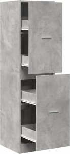 vidaXL Szafka apteczna,szarość betonu, 40x41x144,5 cm 2