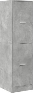 vidaXL Szafka apteczna,szarość betonu, 40x41x144,5 cm 3