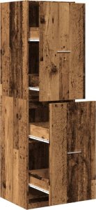 vidaXL Szafka apteczna,stare drewno, 40x41x144,5 cm 2