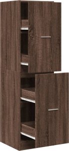 vidaXL Szafka apteczna,brązowy dąb, 40x41x144,5 cm 2