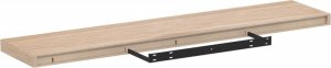 vidaXL Półki, 2 szt., 110x23,5x4 cm, materiał drewnopochodny 5