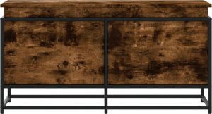 vidaXL Skrzynia z pokrywą, przydymiony dąb, 100x40x51,5 cm 4