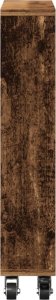 vidaXL Wąski wózek pomocniczy, stare drewno, 48x13x68 cm 5