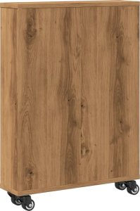 vidaXL Wąski wózek pomocniczy, dąb artisian, 48x13x68 cm 6