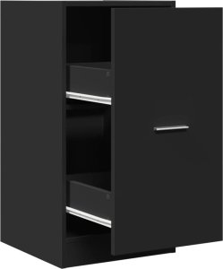 vidaXL Szafka apteczna, czarna, 40x41x77,5 cm 2