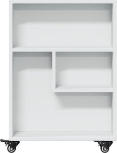 vidaXL Wąski wózek pomocniczy, biały, 48x13x68 cm 4