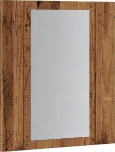 vidaXL Szafka łazienkowa z lustrem i LED, stare drewno, 40x12x45 cm 6