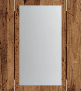 vidaXL Szafka łazienkowa z lustrem i LED, stare drewno, 40x12x45 cm 7