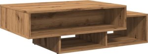 vidaXL Stolik kawowy, dąb artisan, 105x55x32 cm 6