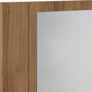 vidaXL Szafka łazienkowa z lustrem i LED, dąb artisan, 40x12x45 cm 12