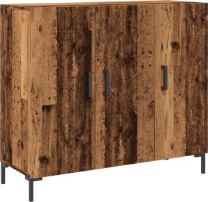 vidaXL Szafka, stare drewno, 90x34x80 cm 2