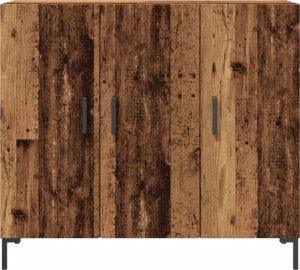 vidaXL Szafka, stare drewno, 90x34x80 cm 4