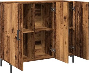 vidaXL Szafka, stare drewno, 90x34x80 cm 5