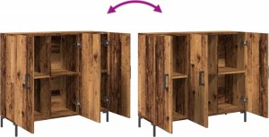 vidaXL Szafka, stare drewno, 90x34x80 cm 8