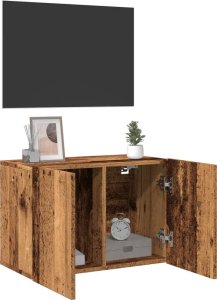 vidaXL Ścienna szafka TV, stare drewno, 60x30x41 cm 4