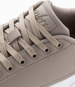 Ombre Męskie buty sneakersy z eko skóry na grubej podeszwie  popielate V1 OM-FOSL-0166 42 3