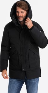 Kurtka męska Ombre Długa sezonowa męska kurtka w stylu outdoorowym  czarna V1 OM-JALJ-0202 XXL 4