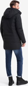 Kurtka męska Ombre Długa sezonowa męska kurtka w stylu outdoorowym  czarna V1 OM-JALJ-0202 XXL 7