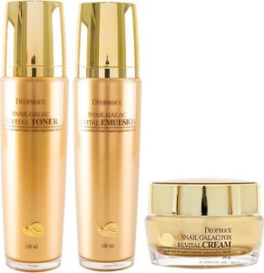 Deoproce Zestaw przeciwzmarszczkowy do twarzy SNAIL GALAC REVITAL PROGRAM 4