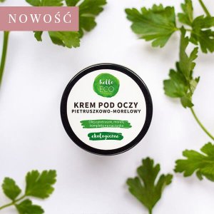 Hello Eco Krem pod oczy, łagodzi, wygładza i nawilża, pietruszkowo-morelowy kompleks na naczynka HelloEco 15 ml 1