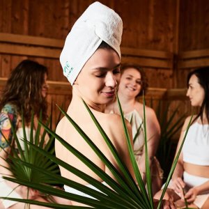 Yeye Turban - ręcznik na głowę 100% naturalna bawełna Yeye Biały 6