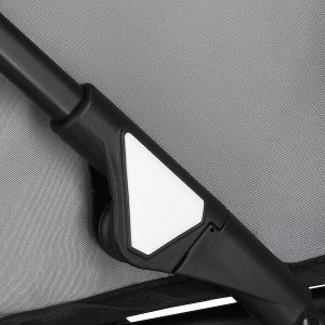 Springos Wózek transportowy dla zwierząt do 15 kg transporter dla psa, kota czarno - szary UNIWERSALNY 12