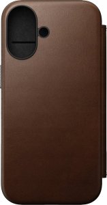 Nomad Nomad Modern Leather Folio, brown - iPhone 16 1