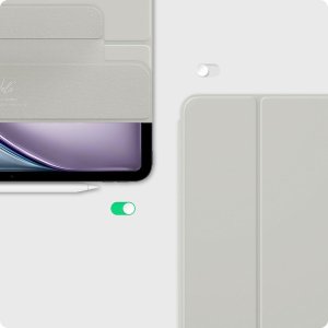 Etui na tablet Spigen Air Skin Folio OneTap, gray - iPad Air 13" 2024 12