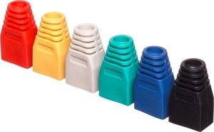 NetRack Osłonka na wtyk RJ45 Netrack, mix kolorów (50 szt) 1