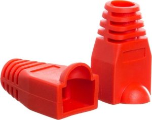 NetRack Osłonka na wtyk RJ45 Netrack, czerwona (50 szt) 1